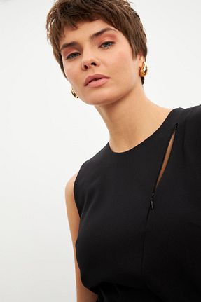 لباس مشکی زنانه بافتنی STELLA PULVIS - کد 879398395