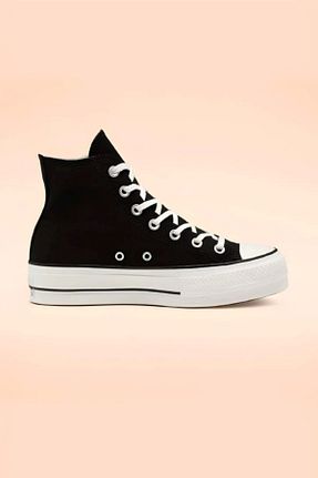 کفش اسنیکر مشکی زنانه بند دار ELİTE STEP - کد 879405092