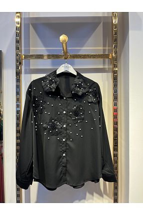 پیراهن مشکی زنانه رگولار Marzebutik - کد 879405609