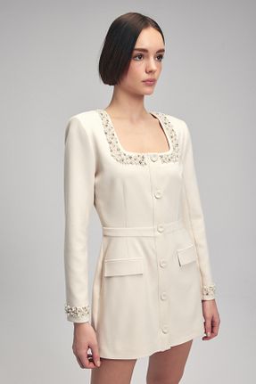 لباس بژ زنانه بافتنی adL - کد 824426284