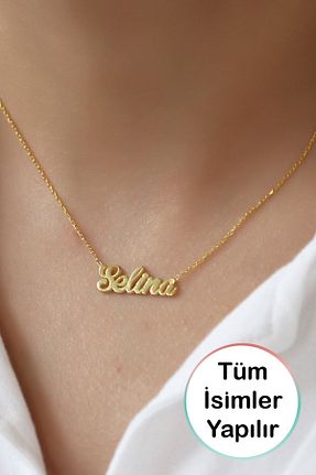 گردنبند نقره زرد زنانه 925 عیار Lieza - کد 94229117