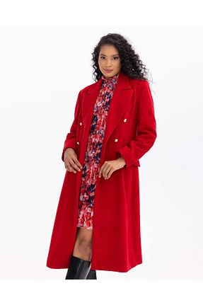 پالتو پشمی قرمز زنانه پارچه SEÇİLSTORE - کد 879436775