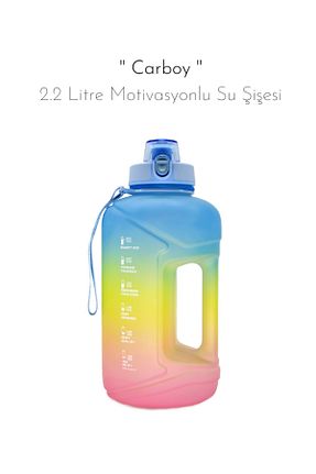 قمقمه ورزشی آبی پلاستیک fitmart - کد 686370780