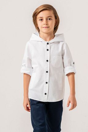 پیراهن سفید بچه گانه رگولار Gold Class Kidswear - کد 858117212