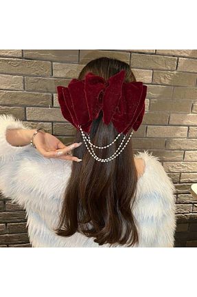گیره سر قرمز زنانه ByMerve - کد 879437272