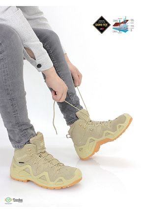 بوت / نیم بوت بژ مردانه چرم مصنوعی Scootland - کد 879451644