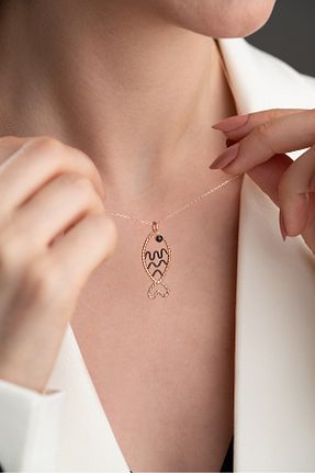گردنبند نقره مشکی زنانه 925 عیار Silvano Jewelry - کد 879463312
