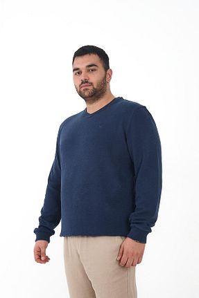 سوئیشرت سایز بزرگ آبی مردانه سایز بزرگ Maccali - کد 878554684