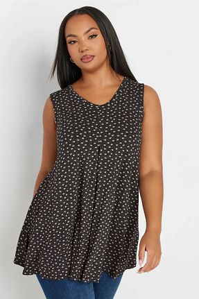 بلوز مشکی زنانه طرح دار Stil Diva - کد 879456021
