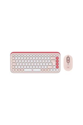 کیبورد صورتی logitech - کد 879846392