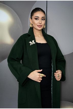 پالتو سبز زنانه پشمی Eccim Fashion - کد 879482318