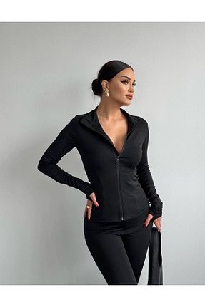 کت مشکی زنانه تنگ Gugus - کد 879498155