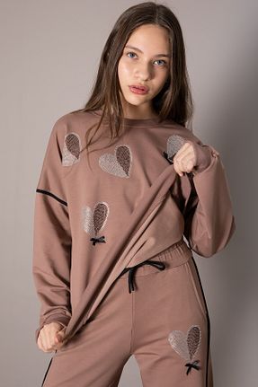 ست گرمکن قهوه ای بچه گانه پنبه ای Cansın Mini - کد 879498135