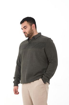 تیشرت سایز بزرگ خاکی مردانه سایز بزرگ Maccali - کد 879497255