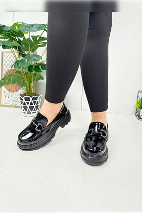 کفش لوفر مشکی زنانه چرم مصنوعی Nstil - کد 879497391