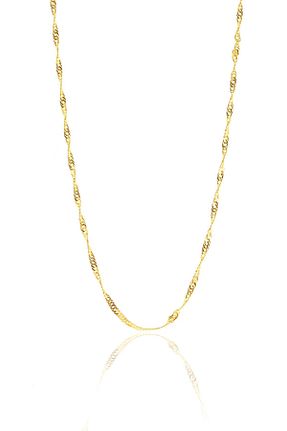 گردنبند نقره طلائی زنانه 925 عیار Söğütlü Silver - کد 348381222
