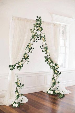 گل خشک و مصنوعی سفید Nettenevime - کد 830650659