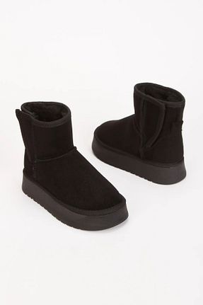 بوت / نیم بوت مشکی بچه گانه چرم مصنوعی BEYAZ - کد 879547138