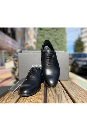 کفش کلاسیک مشکی مردانه چرم خالص Pierre Cardin - کد 879502853