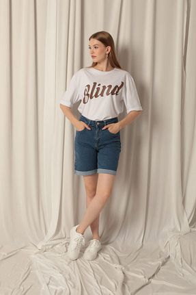 شلوارک و برمودا طلائی زنانه رگولار MODA - کد 879772893