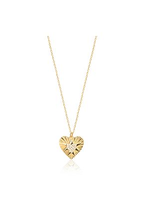 گردنبند نقره طلائی زنانه 925 عیار Coşar Silver - کد 879557522