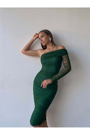 لباس سبز زنانه بافتنی SONREİR - کد 732573093