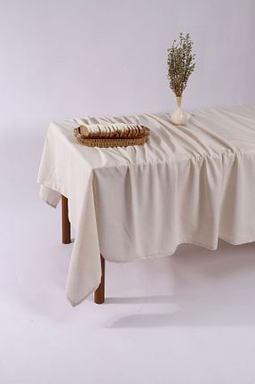 رومیزی بژ کتان KAMİZ - کد 759796165