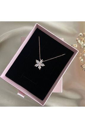 گردنبند نقره سفید زنانه 925 عیار Lovera Jewellery - کد 879666811