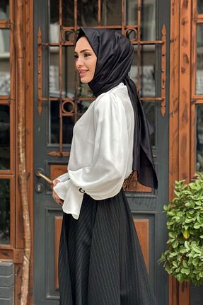 بلوز حجاب سفید زنانه رگولار Kayra - کد 879684934