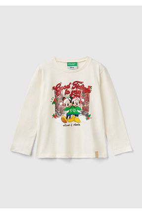 تیشرت نباتی بچه گانه رگولار United Colors of Benetton - کد 879775120