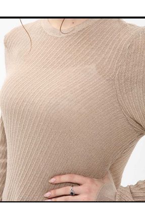 بلوز بژ زنانه ساده RİGALA - کد 879821127