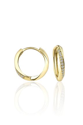 گوشواره نقره زرد زنانه 925 عیار jelux silver - کد 879849465