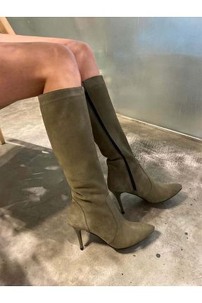 بوت / نیم بوت خاکی زنانه جیر LA PASSION - کد 879845364