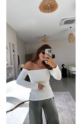 بلوز نباتی زنانه ساده Ecenin Favorileri - کد 879850779