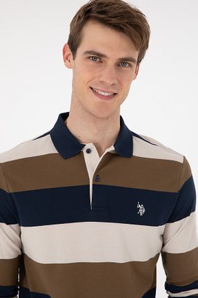 سوئیشرت خاکی مردانه ساده U.S. Polo Assn. - کد 879884816