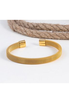 دستبند استیل (فولاد) طلائی زنانه استیل (فولاد) trioco - کد 835165900