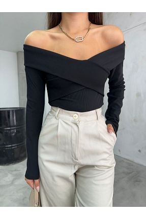 بلوز مشکی زنانه ساده BE CHİC - کد 879902152