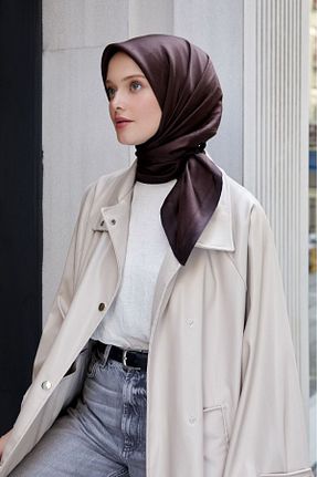 روسری قهوه ای İpek Tivil Levidor - کد 879906041