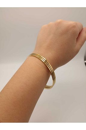 دستبند استیل (فولاد) زرد زنانه استیل (فولاد) TLSMACCESORIES - کد 879903685