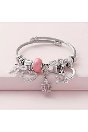 دستبند استیل (فولاد) طلائی زنانه استیل (فولاد) SMÖ AKSESUAR - کد 879997981