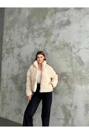 کاپشن بژ زنانه رگولار MODA - کد 879927725