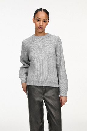 پلیور طوسی زنانه ساده Pull & Bear - کد 879935474