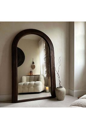 آینه قهوه ای چوب Felicity Mirror - کد 880903499