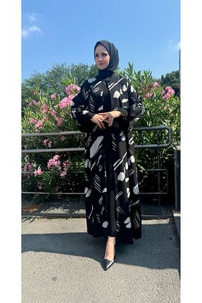 کلاه و ابایا مشکی زنانه بافتنی Melisa Boutique By Selma Özkan - کد 845168633