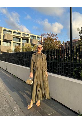لباس حجاب سبز زنانه Relaxed Melisa Boutique By Selma Özkan - کد 879999384