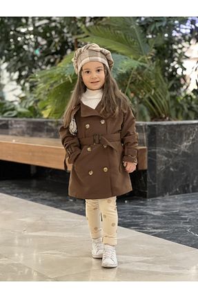 ترنچکت قهوه ای بچه گانه پنبه ای meqlife - کد 863128258