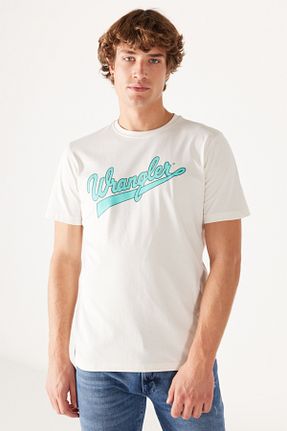 تیشرت سفید مردانه رگولار Wrangler - کد 766860629