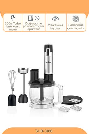 ست بلندر طوسی 200 - 500 Watt Sinbo - کد 128552974