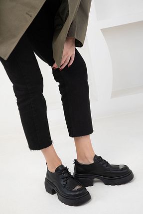 کفش لوفر مشکی زنانه چرم مصنوعی SOHO - کد 877586617