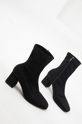 بوت / نیم بوت مشکی زنانه چرم مصنوعی SOHO - کد 877586542